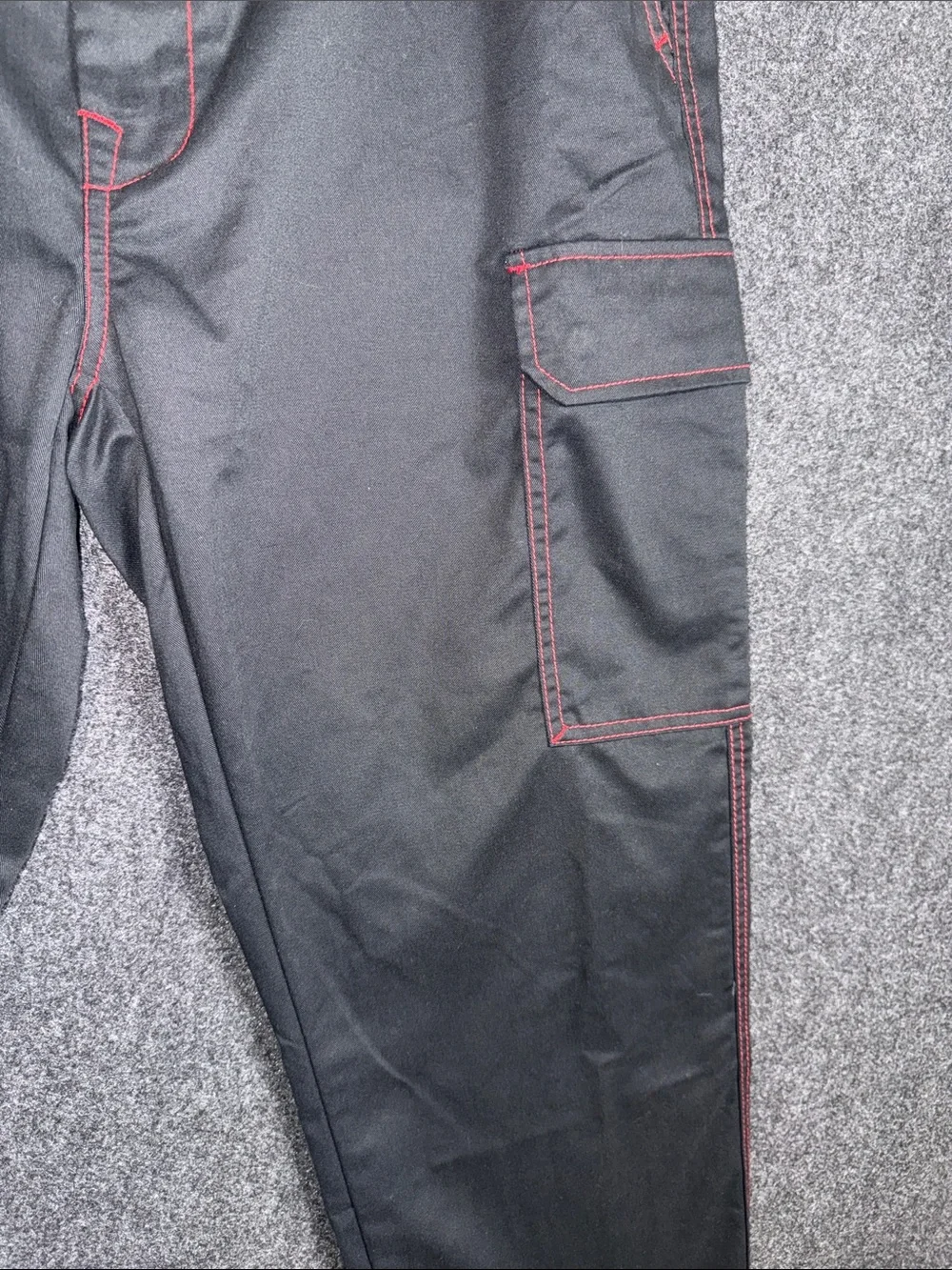 True Religion Men’s Black Jeans with Red Stitching 34X31 NWT